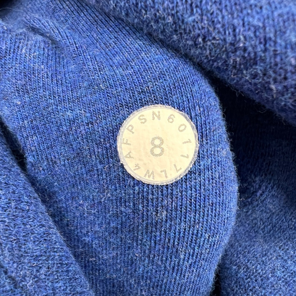 Lululemon Scuba Hoodie Full Zip Women 8 Blue Cotton Blend Athleisure Cozy Active - Picture 10 of 11